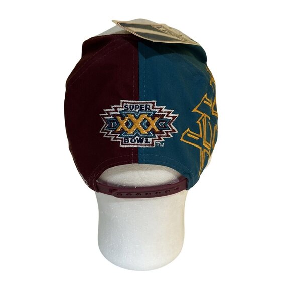 Super Bowl XXX Snapback Hat Sun Devil Stadium Logo 7 NFL Aztec Cap Vintage NWT - Picture 5 of 10